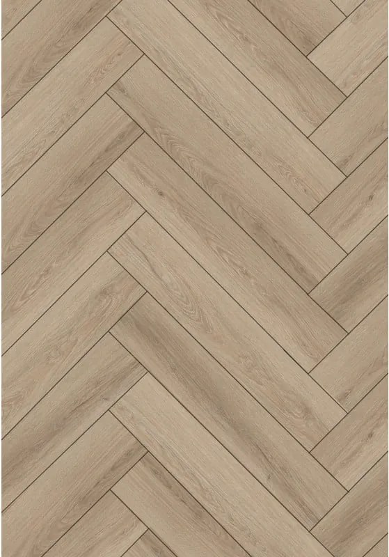 Mexen Palmdale panouri din vinil chevron 635 x 127 mm SPC 6,5 mm, suport IPEX 1,5 mm, 4 V-Fuga, Stejar