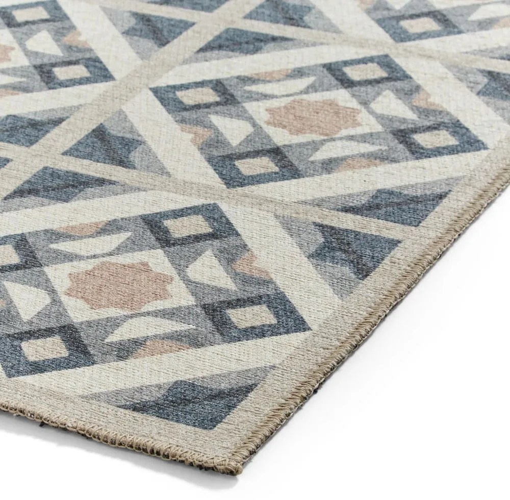 Covor tip traversă gri-crem lavabil 76x230 cm Victoria Orange – Think Rugs