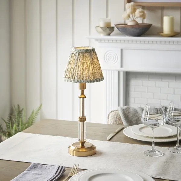 Lampă LED reîncărcabilă dimabilă de masă Endon 114838 MORTON LED/1,5W/5V alamă/verde