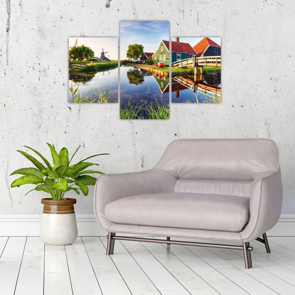 Tablou cu mori din Olanda (90x60 cm)