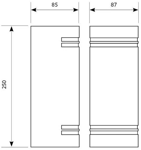 Aplică de exterior QUAZAR7 2xGU10/11W/230V IP44 neagră