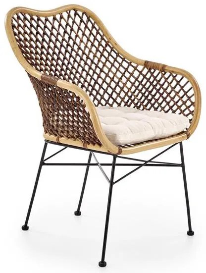Scaun de sufragerie  Karro  (Natural + maro + Negru). Promo -6%. 1048769