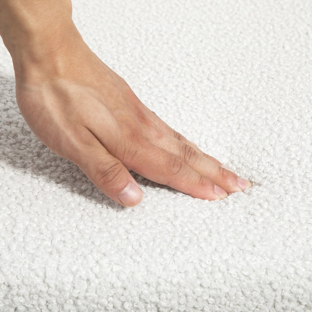 HOMCOM Scaun de birou fotoliu de birou cu role înălțime reglabilă șezut pivotant la 360° 60 x 61 x 79-88 cm crem | Aosom Romania