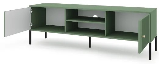 Comodă TV LUE verde/negru