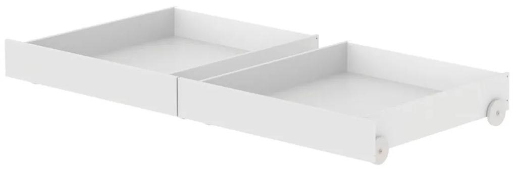 Set 2 sertare pat, Flexa White, MDF,  200 cm