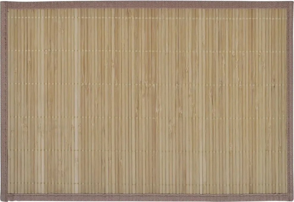 vidaXL Suporturi din bambus pentru farfurii, 30 x 45 cm, maro