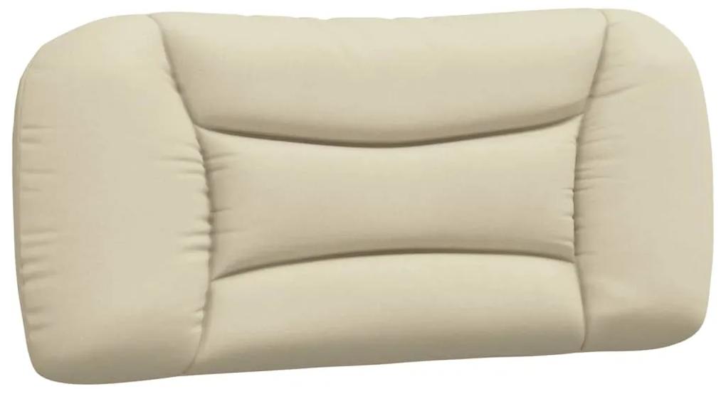 374542 vidaXL Pernă pentru tăblie de pat, crem, 90 cm, material textil