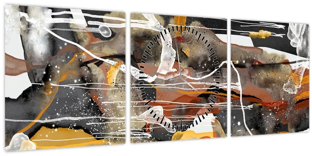 Tablou - Abstract (cu ceas) (90x30 cm)