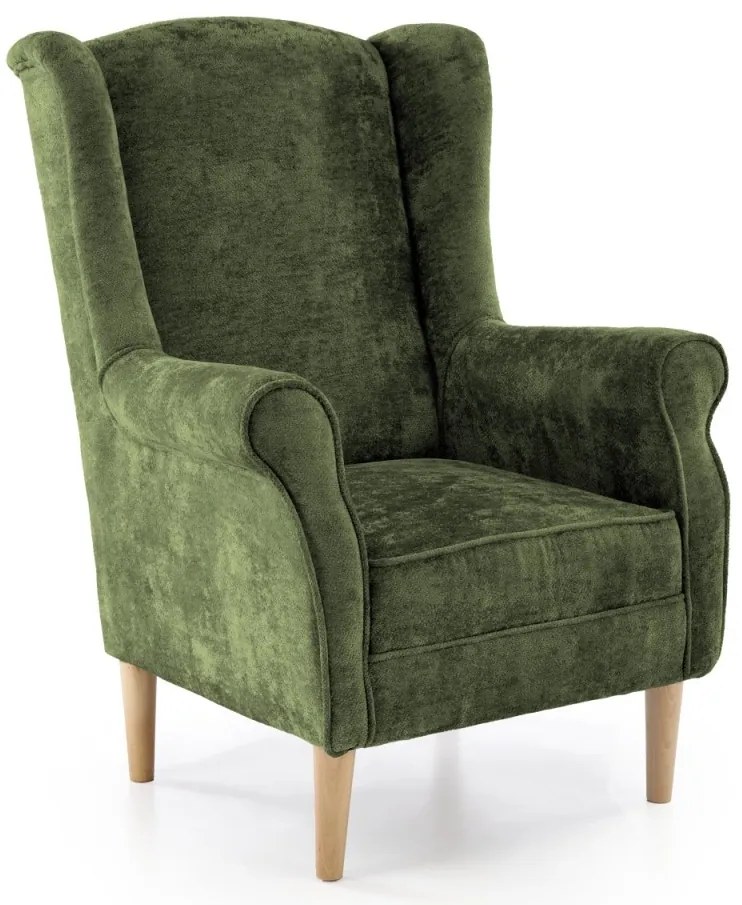 Fotoliu Hermes stofa olive H110 cm