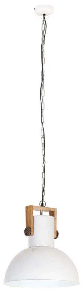 Lampa suspendata industriala, 25 W, alb, 42 cm, mango E27, rotund 1, Alb, 42 cm, Alb