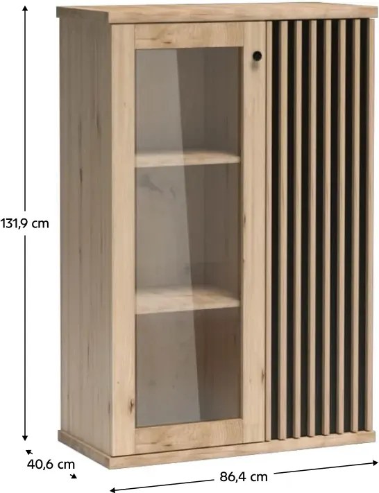 Dulap KOLI C-3, stejar artisan