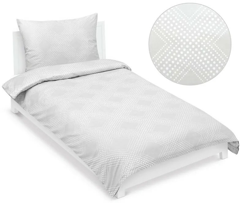 Lenjerie de pat Bellatex Satin Linie alb , 140 x220 cm, 70 x 90 cm, 140 x 220 cm, 70 x 90 cm