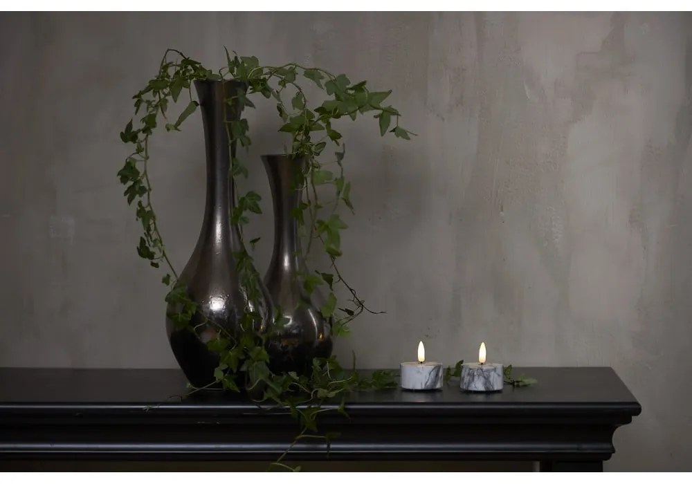 Lumânări LED 2 buc. (înălțime 6 cm) Flamme Marble – Star Trading