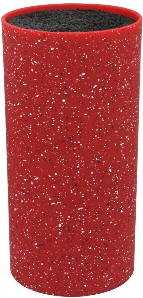 Suport pentru cutite rosu marmorat Zephyr, 22.5cm