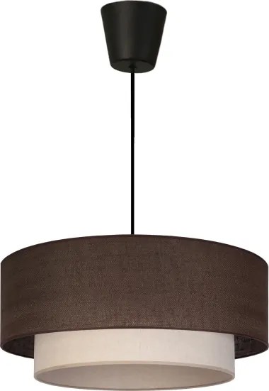 Brilagi - Lustra LED suspendată pe cablu BOHO ECO, 1xE27/10W/230V, Ø 40 cm, maro/crem