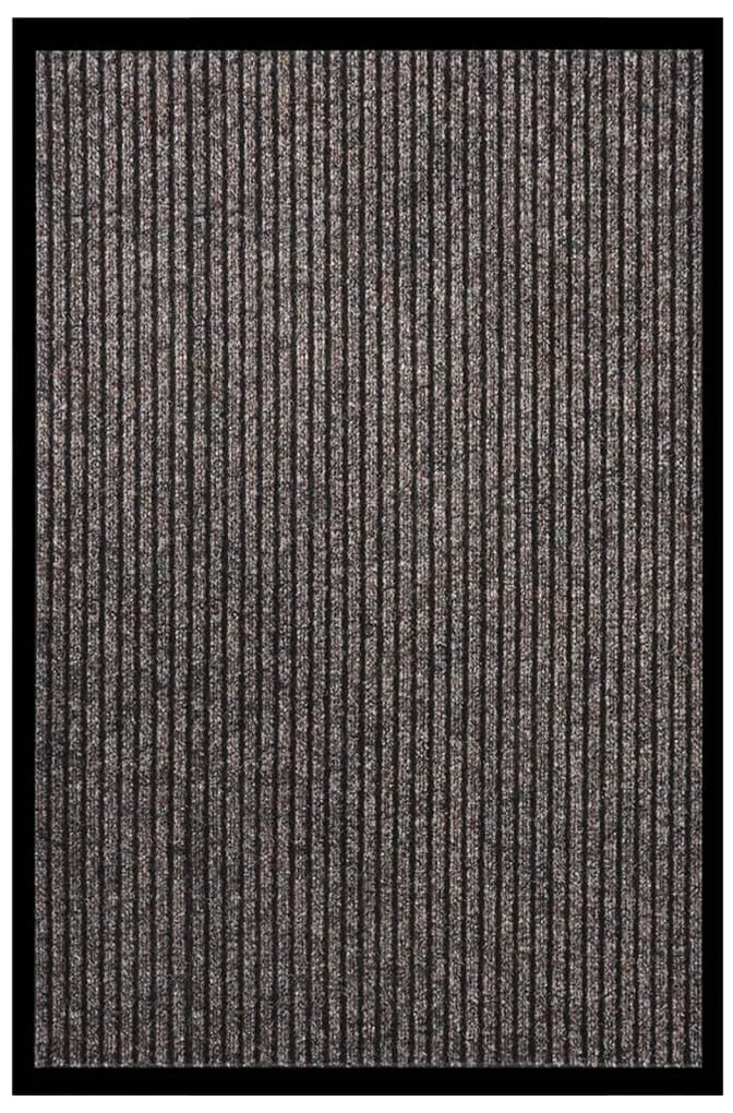 vidaXL Covoraș de ușă, bej, 80x120 cm, cu dungi