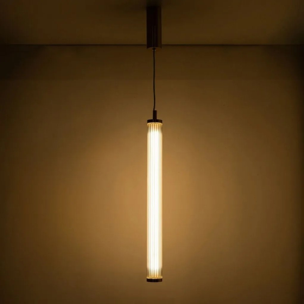 Lustra LED smart cu telecomanda COMO alama periata