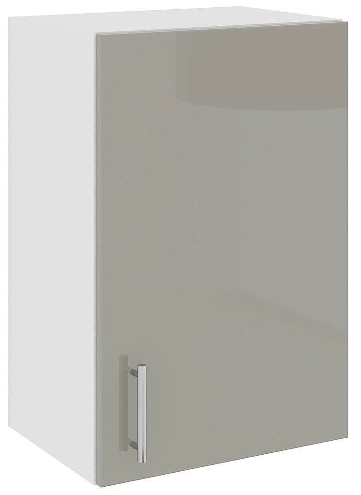 Corp Superior Karo, 1 Usa, Gri Lucios/Alb, MDF, 40 x 30 x 60 cm