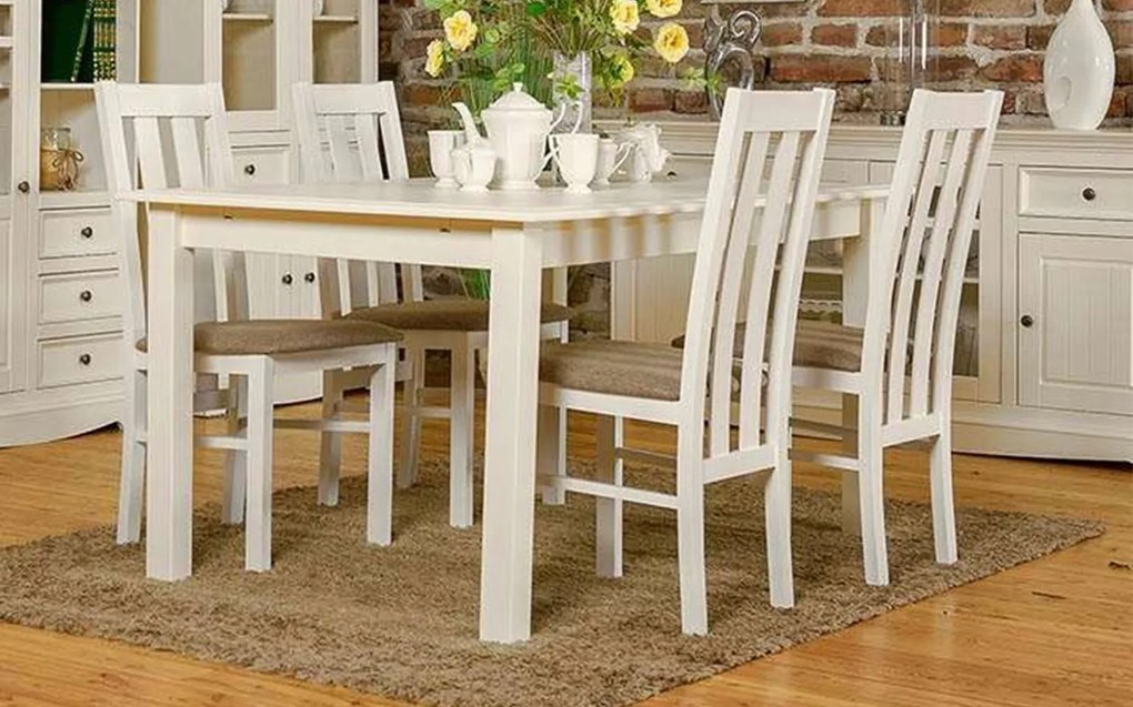 Masă lemn masiv Extensibilă Linea 150/197x93cm