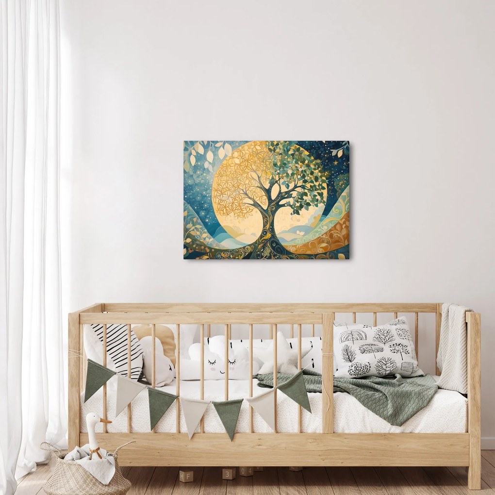 Tablou – Arborele vieții în lună (70x50 cm)