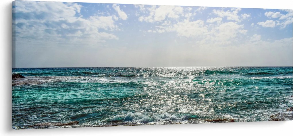 Tablou cu suprafața mării (120x50 cm)