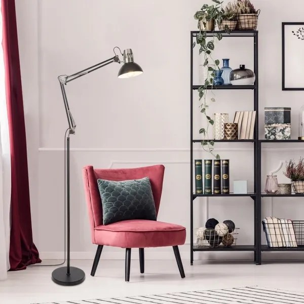 Lampadar ARISTEO 1xE27/40W/230V negru/crom lucios Rabalux 2196