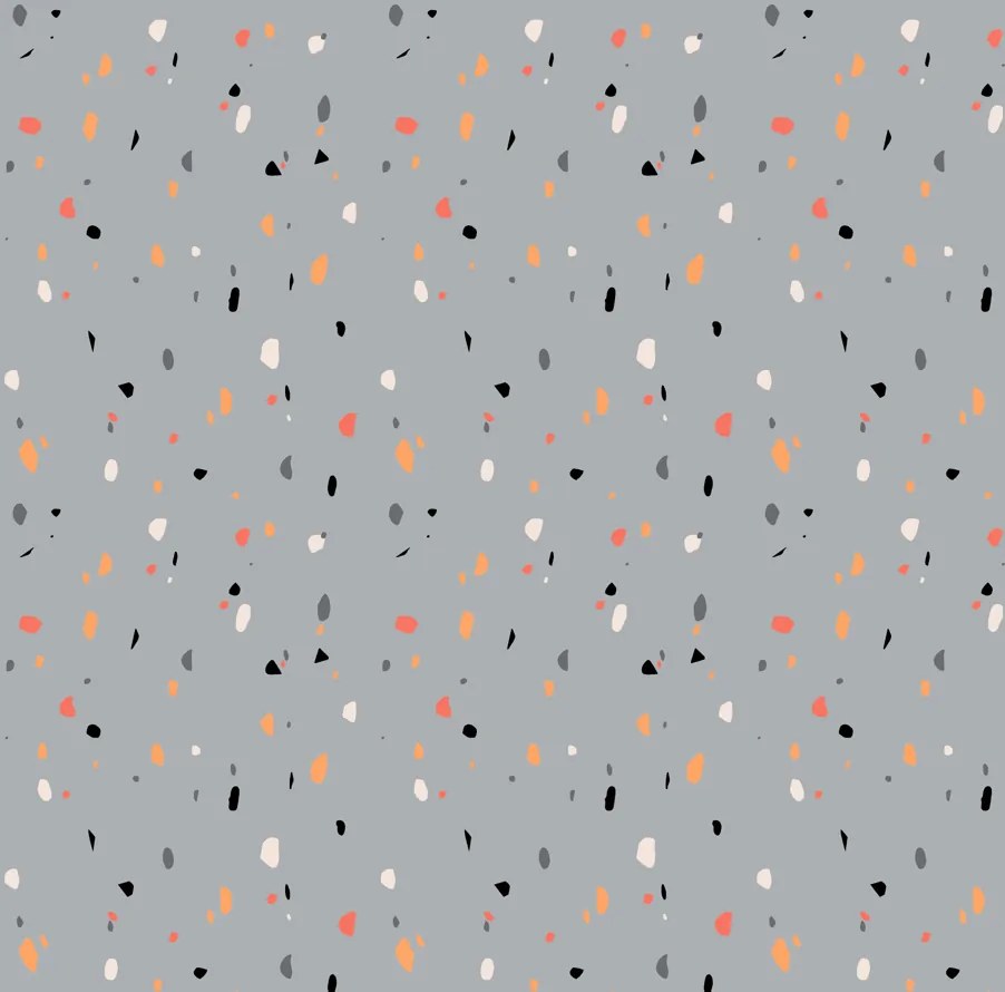 Cearsaf din bumbac pentru patut PINTURA gri 110x160 cm