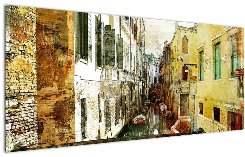 Tablou - Strada din Veneția (120x50 cm)