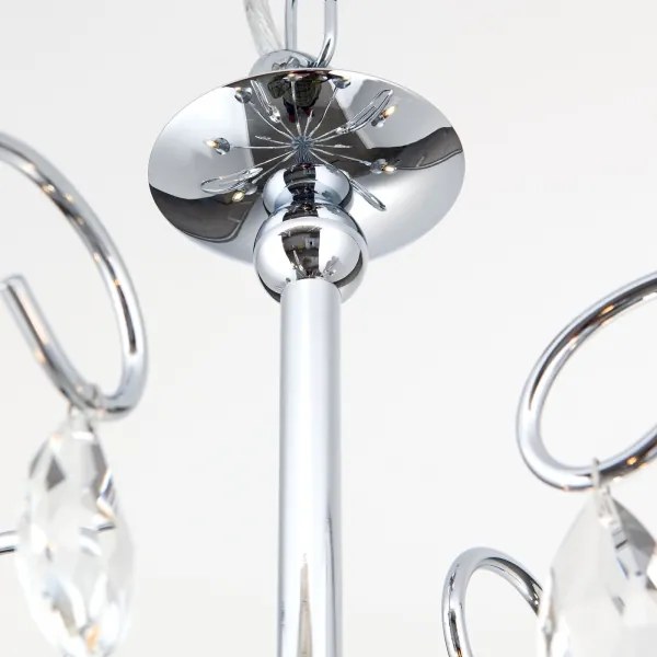 Lustră de cristal pe lanț Orion LU 1658/5 ALESSIA 5xE14/40W/230V crom lucios