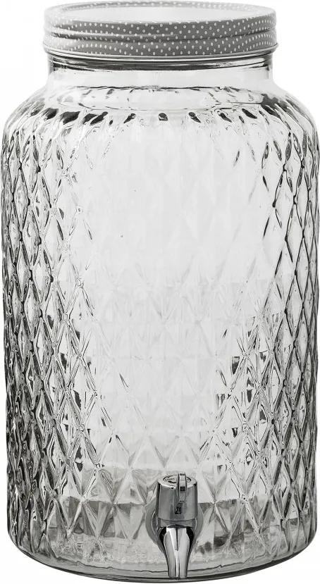 Borcan transparent din sticla cu robinet 6 L Clear Bloomingville