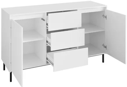 Comodă Somkera 2D3SZ (Alb + Negru) . 1103678