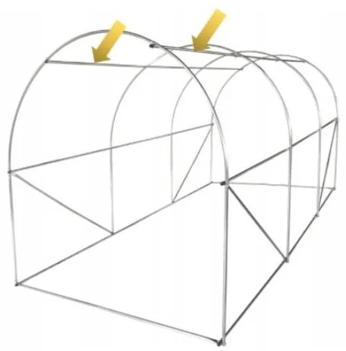 Structură solar de grădină 2,5x5m PREMIUM