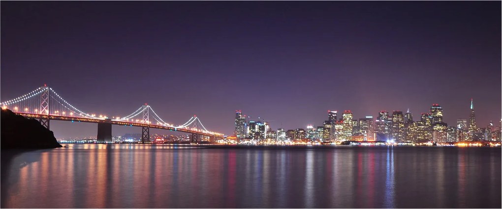 Tablou cu privirea spre San Francisco, California (120x50 cm)