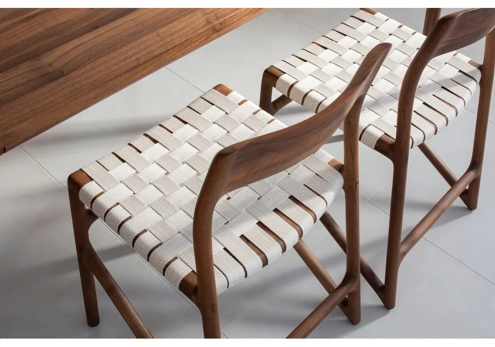 Scaun de dining maro/crem Fawn – Gazzda