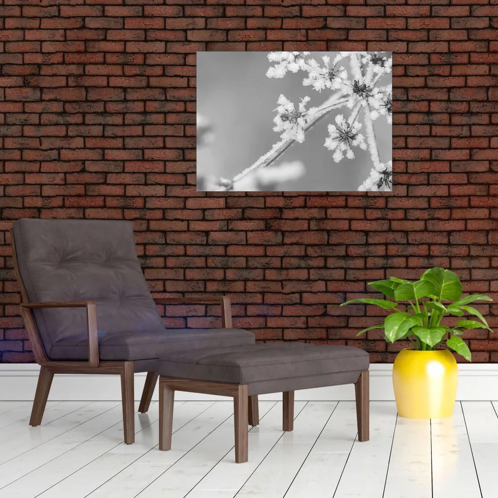 Tablou pe sticlă - Uzină congelată (70x50 cm)