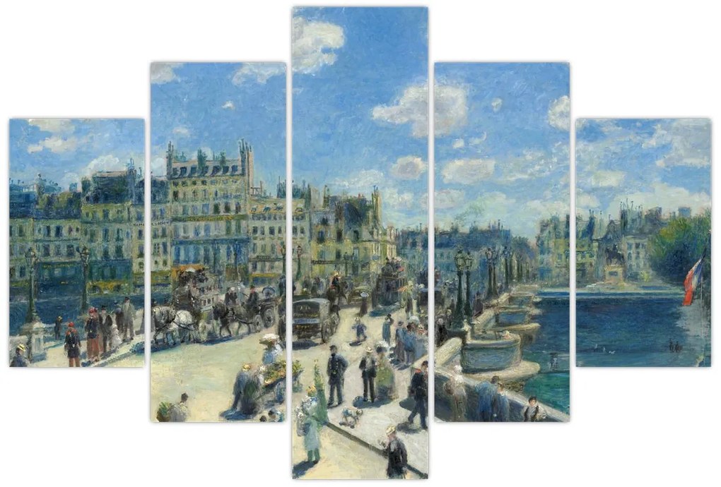 Tablou - Auguste Renoir, Pont Neuf, Paris, reproducere (150x105 cm)