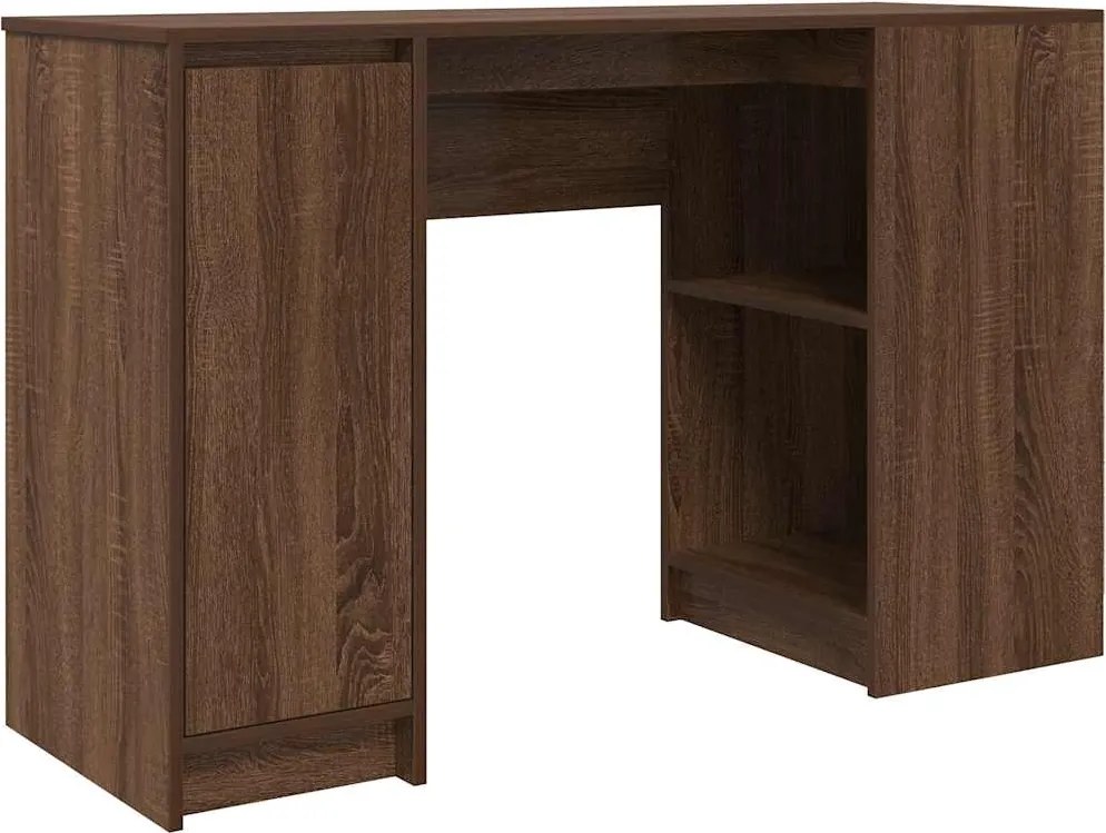 vidaXL Birou Stejar maro 120x42x76 cm Lemn prelucrat