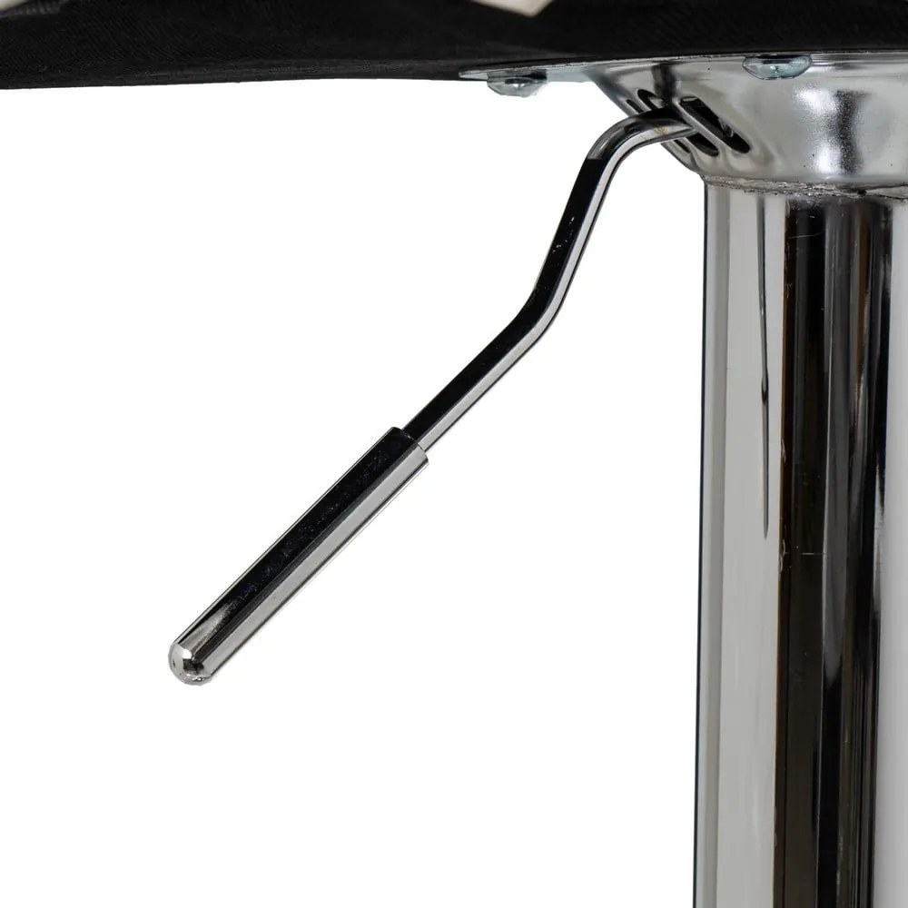 Scaune de bar albe cu înălțime ajustabilă 2 buc. din imitație de piele (înălțime șezut 93 cm) – Casa Selección