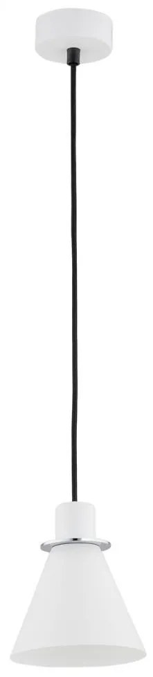 Lustră pe cablu BEVERLY 1xE27/15W/230V albă/crom lucios Argon 4681