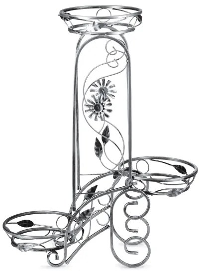 Suport de flori 88x65 cm argintiu