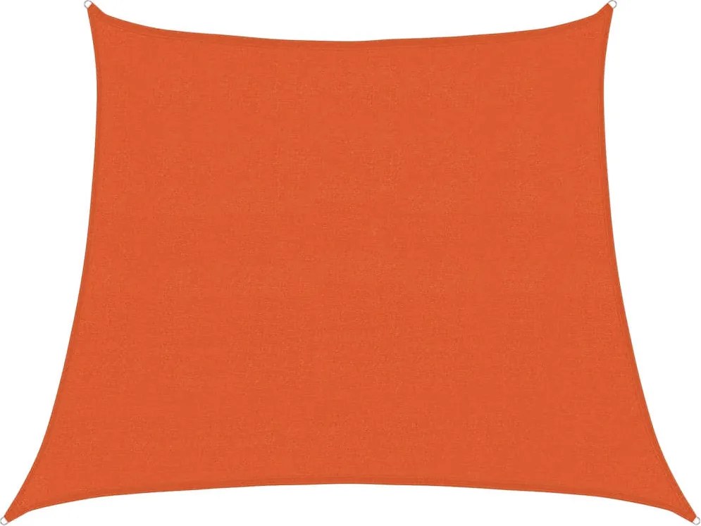vidaXL Pânză parasolar, portocaliu, trapez, 3/4x3 m, HDPE, 160 g/m²