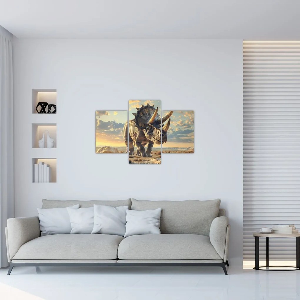 Tablou - Triceratops (90x60 cm)