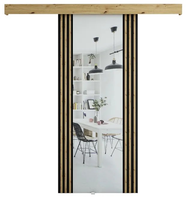 Expedo Usa glisanta RODEN 2, 90x204, stejar arisan/negru