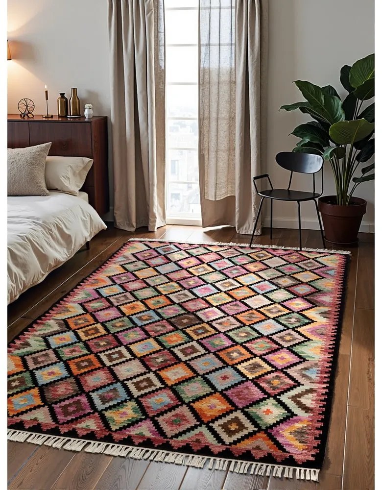 Covor reversibil, țesut manual din lână 120x170 cm Kamal Zara – Nouristan