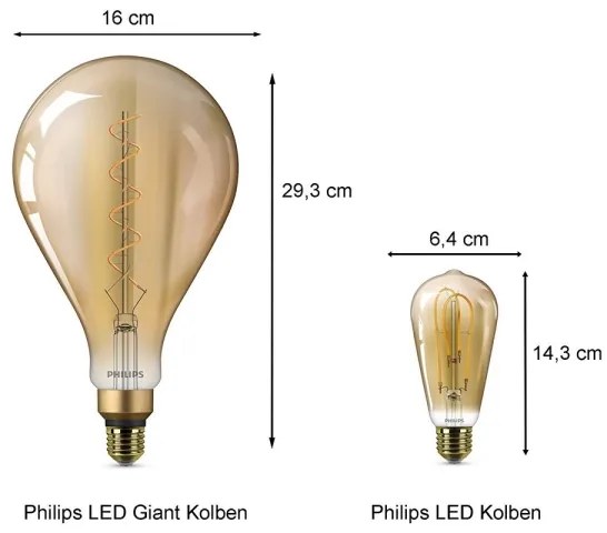 Bec LED Philips E27/5W/230V 2000K - VINTAGE