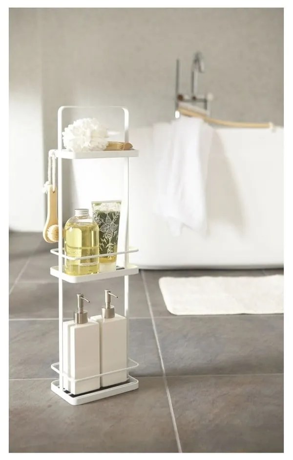 Raft baie cu 3 etajere YAMAZAKI Takamtsu, alb