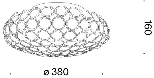 Plafonieră LED de cristal Ideal Lux KING 5xG9/3W/230V d. 38 cm crom