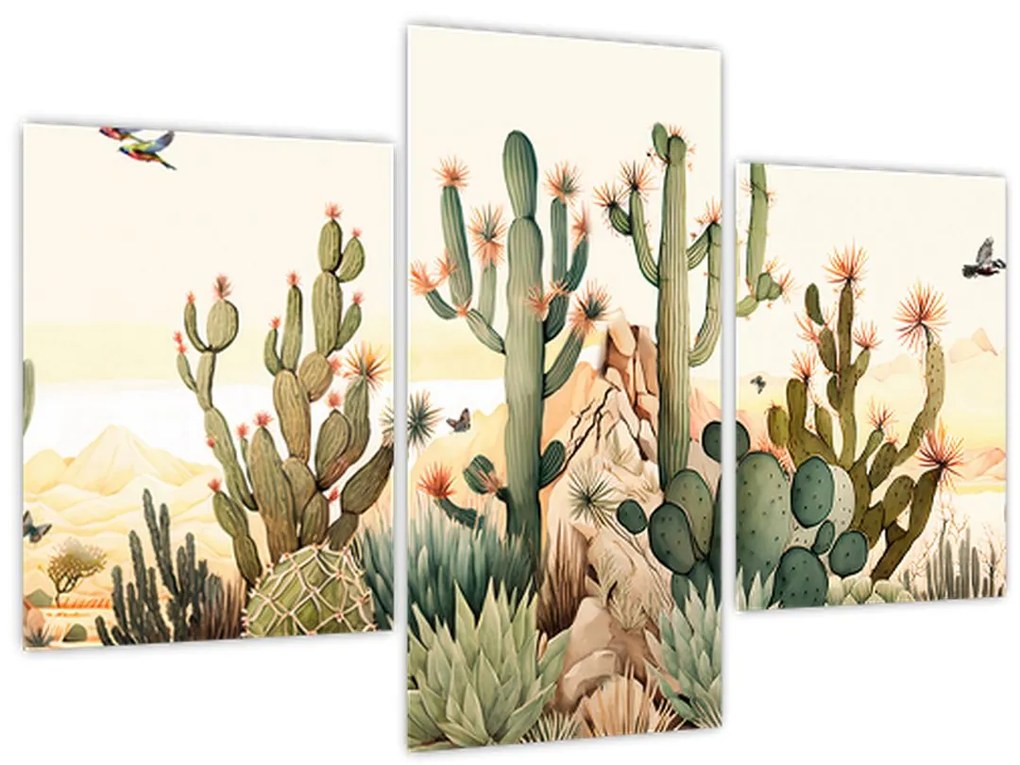 Tablou - Deșert, acvariu (90x60 cm)