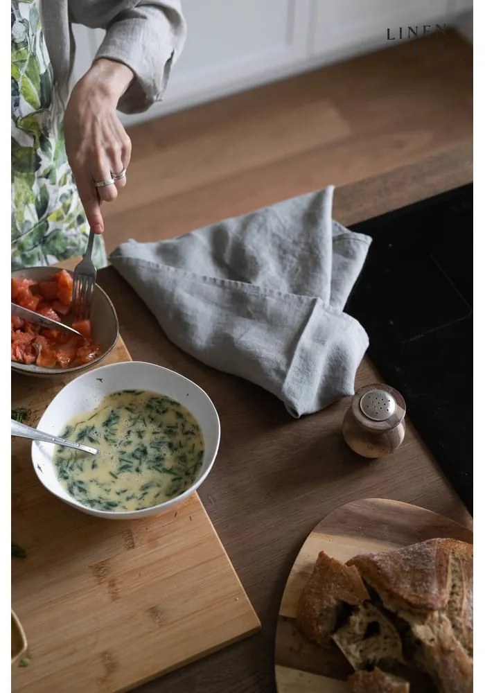 Prosop de vase din in 45x65 cm Khaki – Linen Tales