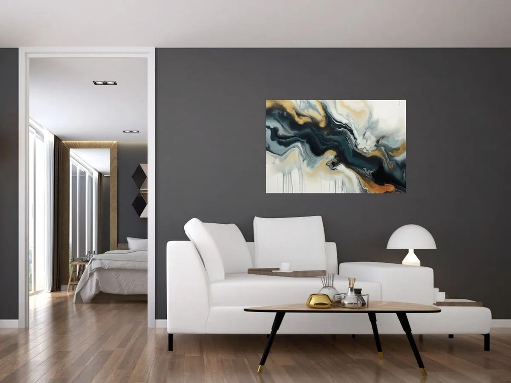 Tablou - Desen marmorat (90x60 cm)